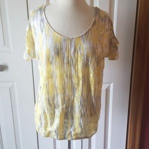 INC sequin cold shoulder top